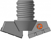Долото шнековое лопастное ДЛЛ-112.57.Сп.28