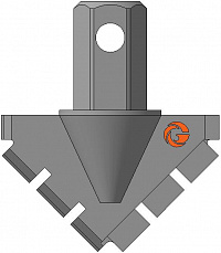 Долото шнековое лопастное ДП-165.89.Ш41 фото