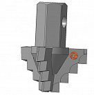 Долото шнековое лопастное Д3ЛП-65.25.Ш19